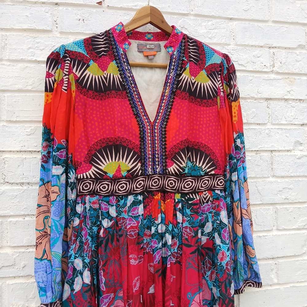 Bhanuni By Jyoti Multicolor Maxi Dress 4P - Picture 5 of 14